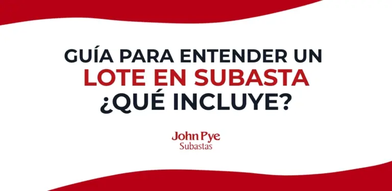 Imagen de portada del artículo que explica qué es un lote de subasta online y qué incluye cada lote antes de pujar en John Pye.