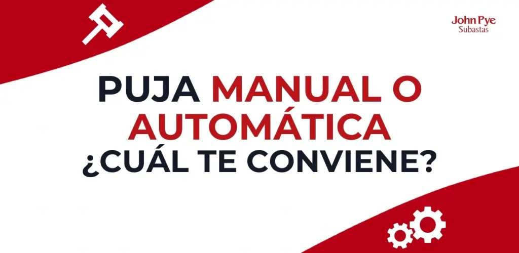 Imagen de portada del artículo que compara la puja manual y la puja automática en las subastas online de John Pye y explica cuál puede convenir más a cada usuario.
