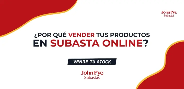 Imagen de portada del contenido para proveedores que explica por qué vender tus productos en subasta online con John Pye y anima a dar salida al stock mediante subastas.