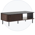 Aparador de madera con cajones y puertas, de segunda mano