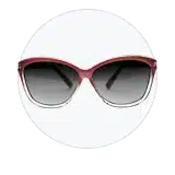 Gafas de sol con montura clara como ejemplo de gafas en subastas de complementos.