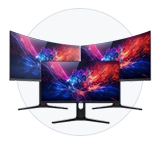 Icono con tres monitores de ordenador, categoría subasta de monitores