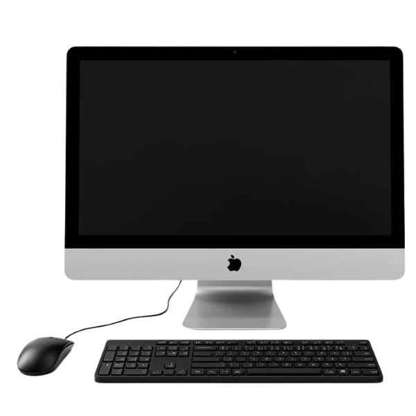 Ordenador de sobremesa con teclado y ratón en subasta online