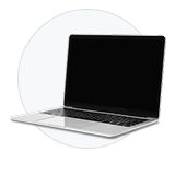 Portátil abierto, ejemplo de portátiles disponibles en subastas online de tecnología.