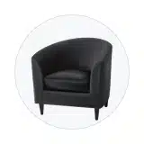 Butacas auxiliares en subasta online para salón, dormitorio o espera, con lotes consultables antes de la puja.