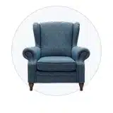 Sillones orejeros en subasta online para salón o lectura, con lotes revisables antes de participar.
