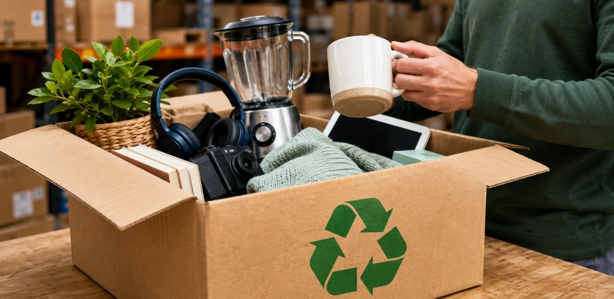 Segunda vida del stock en subasta online con lotes revisados, fichas claras y criterios de compra para el comprador