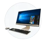 All in one en subasta online con lotes de ordenadores preparados para oficina, negocio o uso doméstico.