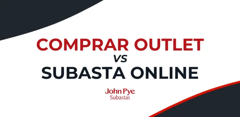 Comparativa entre subastas online vs outlet para valorar precio, lotes, estado y condiciones antes de comprar