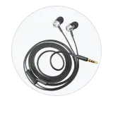 Auriculares con cable en subasta online para reproducir audio mediante conexión física con dispositivos compatibles