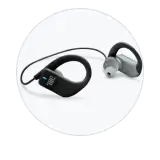 Auriculares deportivos en subasta online para escuchar audio durante entrenamiento y actividades en movimiento