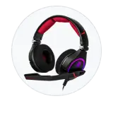 Auriculares gaming en subasta online con micrófono y diseños orientados al juego en ordenador o consola